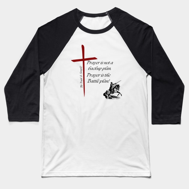 Prayer Baseball T-Shirt by Flynn